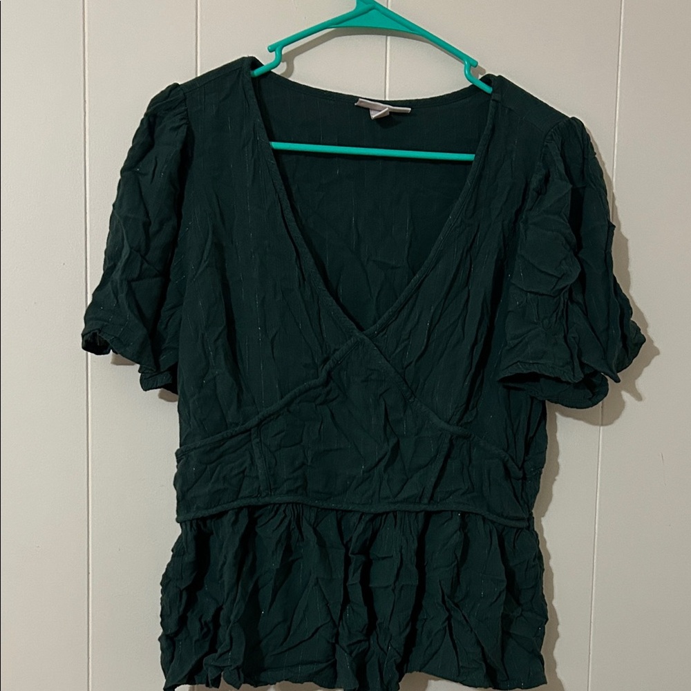 Dark Green Women's Top